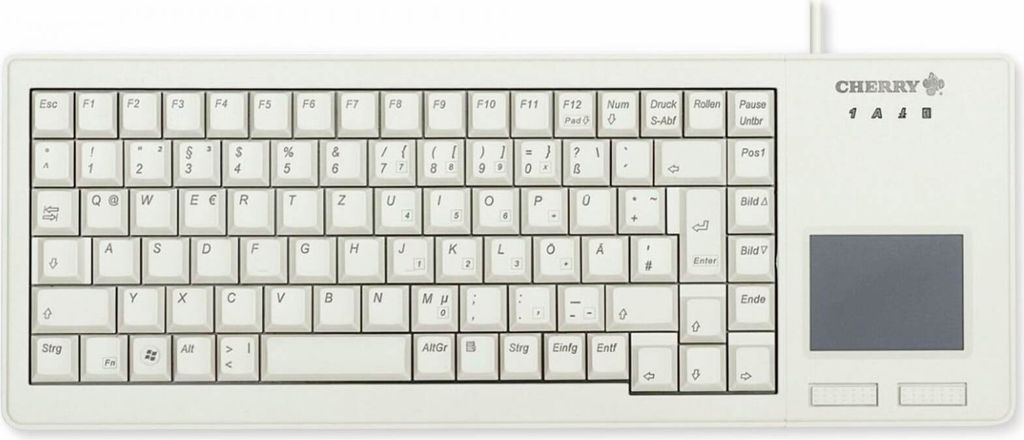 CHERRY XS Touchpad Keyboard USB grey corded (DE) (G84-5500LUMDE-0)