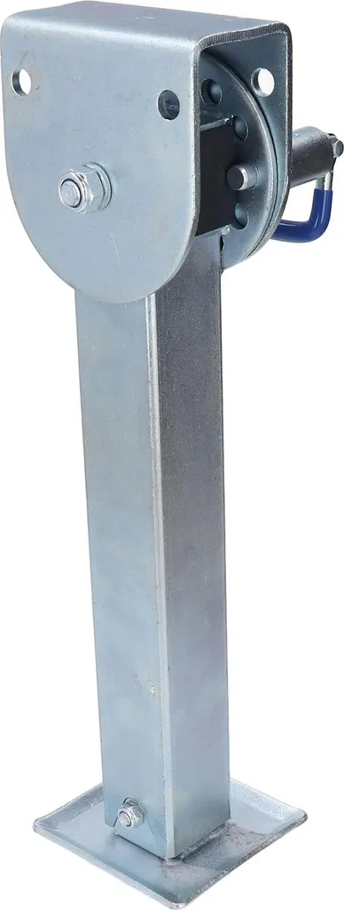 Béquille de remorque en acier galvanisé, levage 2 tonnes réglable