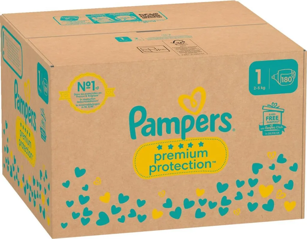 Analisi Tecnica Pampers Premium Protection Taglia 1 - Box 180 pz