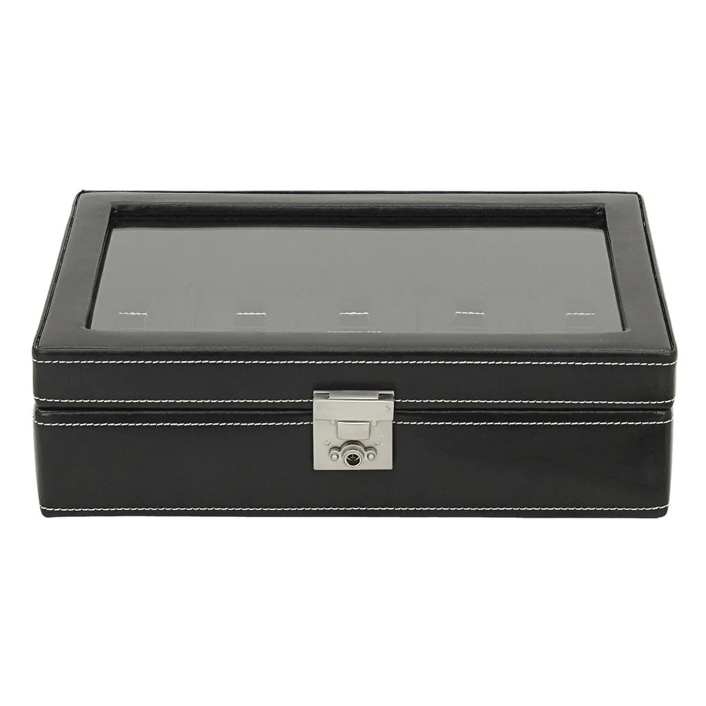 FRIEDRICH 23 London Boîte à montres noire élégante pour 8 montres