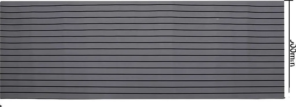 Revêtement sol marin gris foncé antidérapant 240x90cm en mousse haute densité