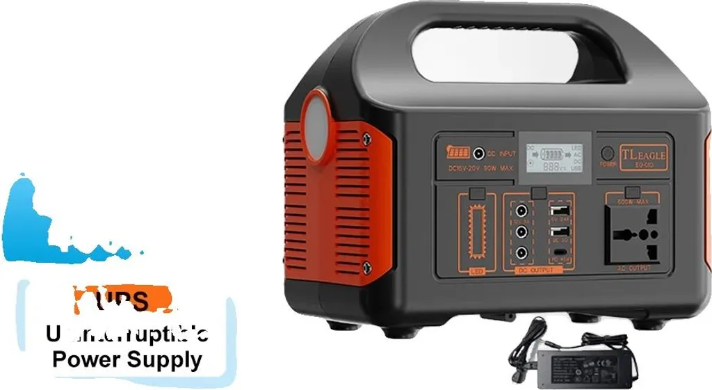 Station d'énergie portable 500W - Sortie multi-ports 220V et USB charge rapide