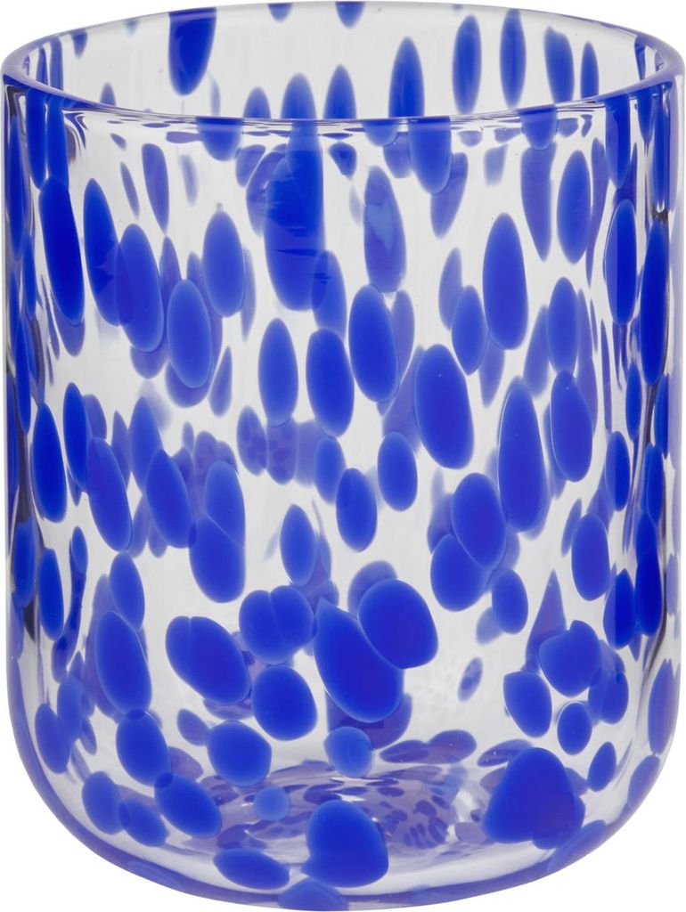 BUTLERS CONFETTI Glas blau