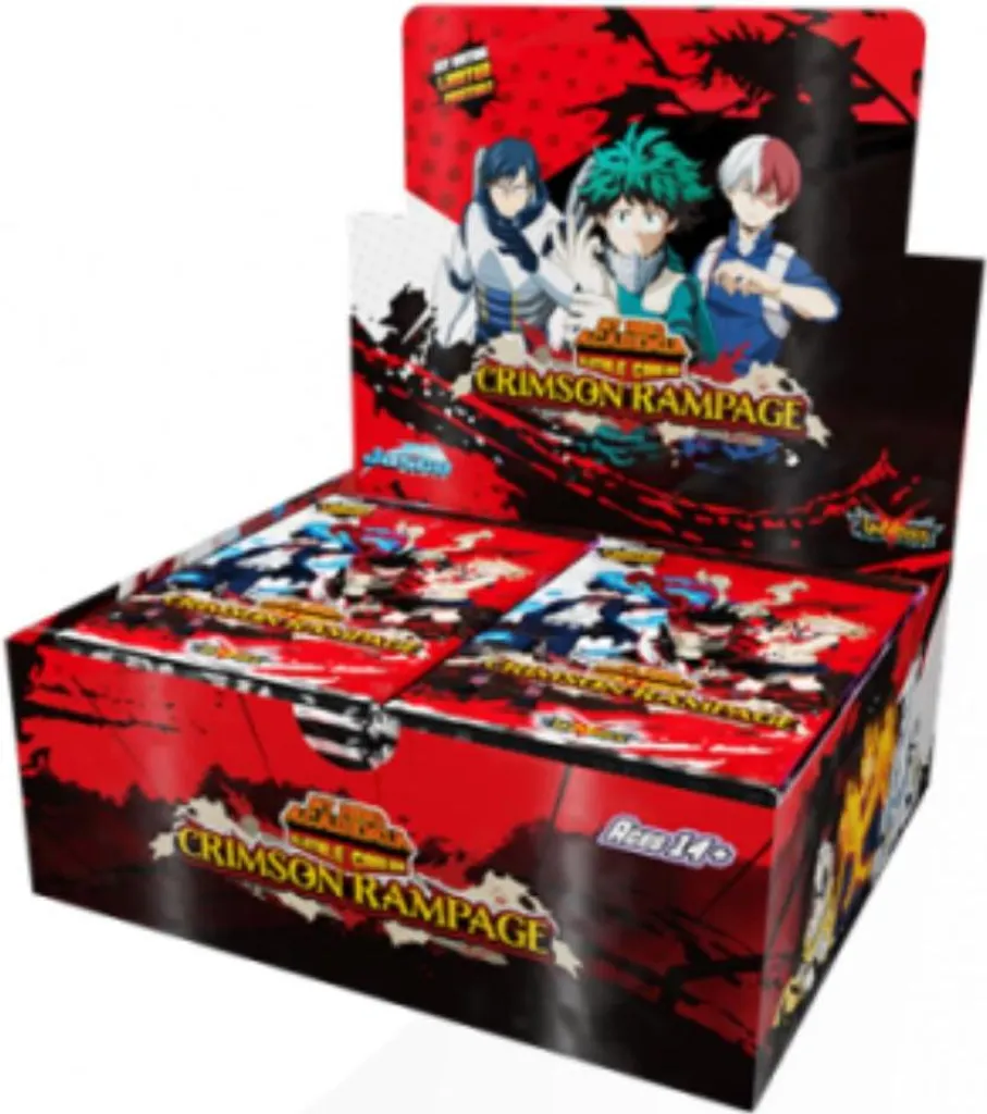 My Hero Academia Jeu de Cartes Crimson Rampage Booster Display Anglais