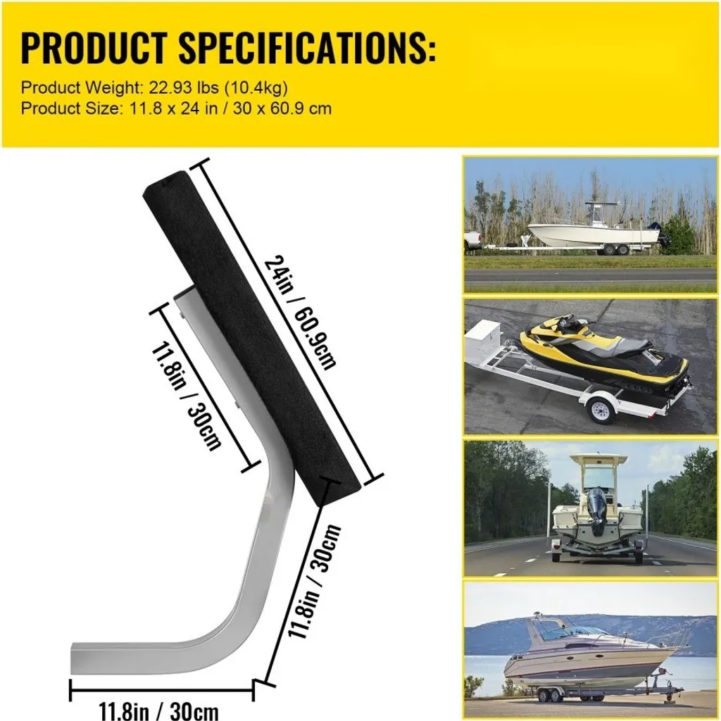 Guides Trailer Pontoon Bunk Board - Supports de centrage pour remorque
