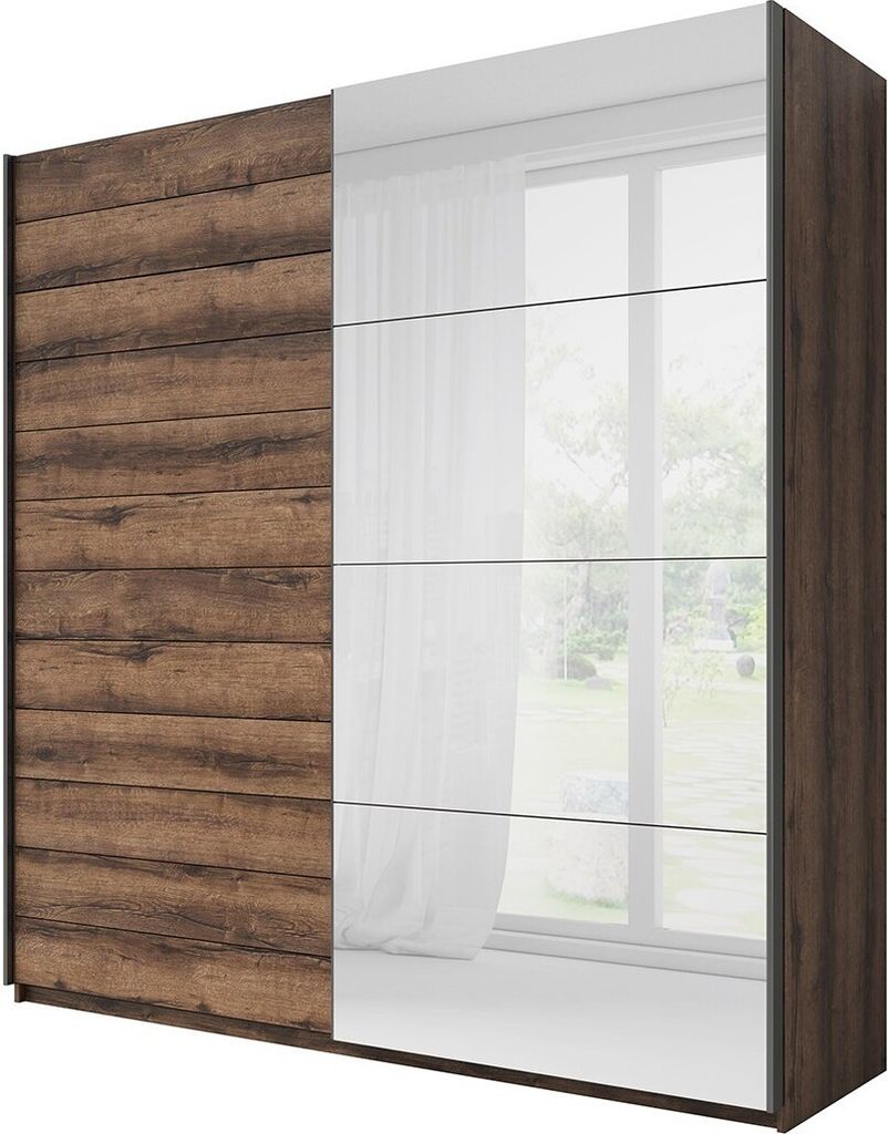 Meublorama DS-HA-BETA-22ZB1678*4C/189KG, 5 Regale, 2 Tür(en), Braun, MDF-Platten, 610 mm, 2200 mm