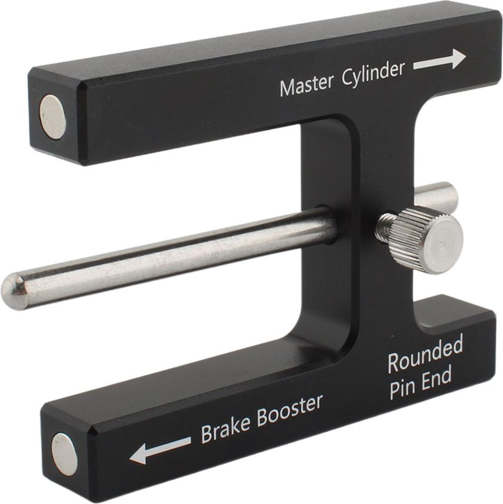 Bremskraftverstärker-Einstellwerkzeug mit Stift Hauptzylinder Schubstangen-Längenmessgerät Magnet Design