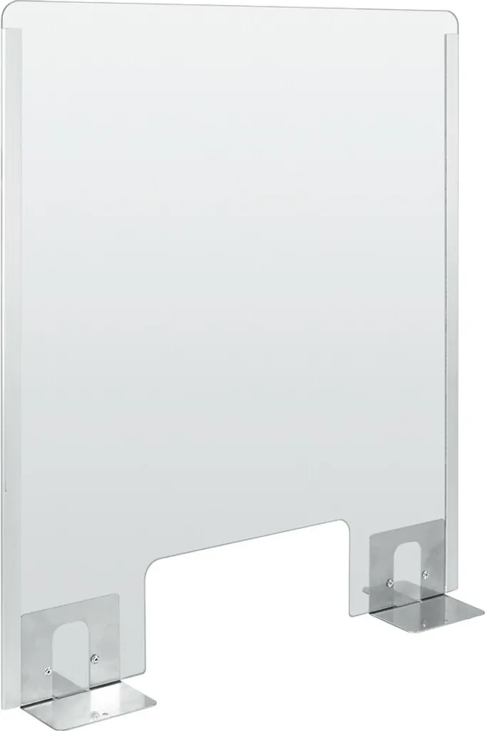 Hygiaphone mobile en plexiglas 660x760 mm pour accueil et bureau