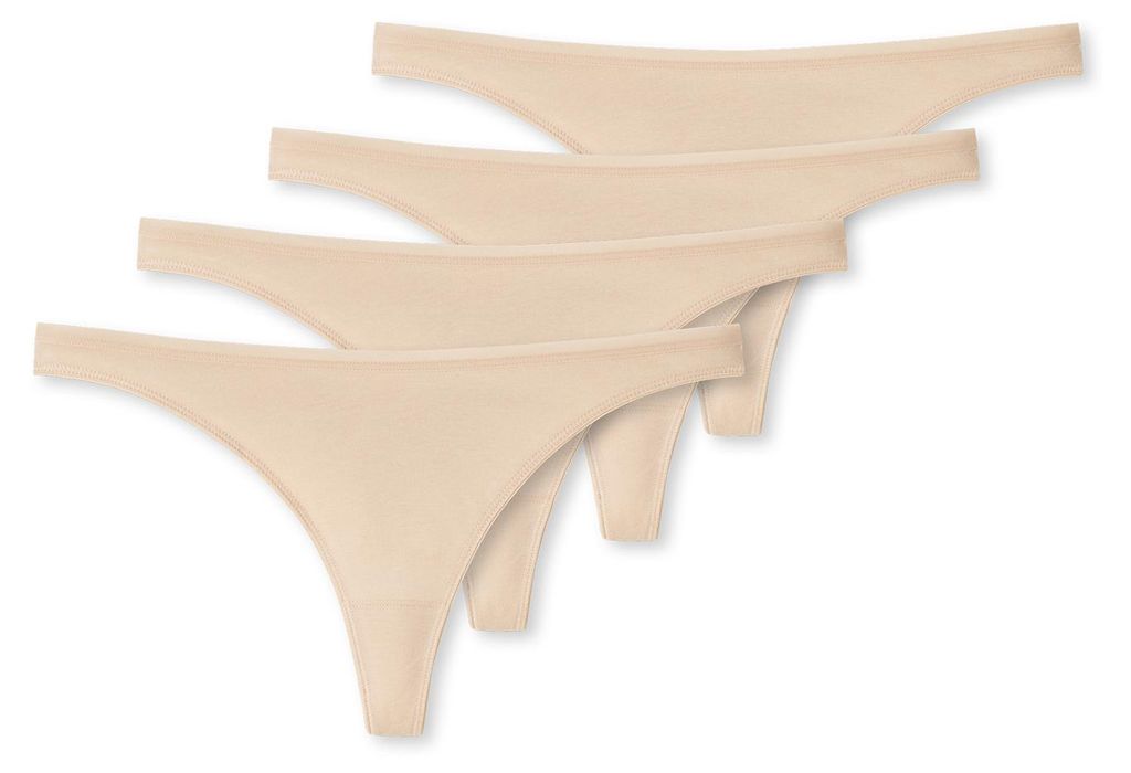 Schiesser Damen String 4-Pack Serie 95-5 - sand - Größe 36 Produktbild 