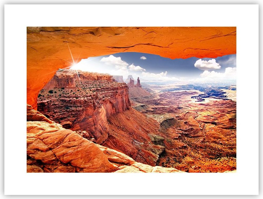 Poster - Poster ohne Rahmen - Amerika arizona schlucht geologie - 40x30 cm - Wand Bild - Wanddeko - Wandbilder - Kunstposter - Wandposter - Bilder ...