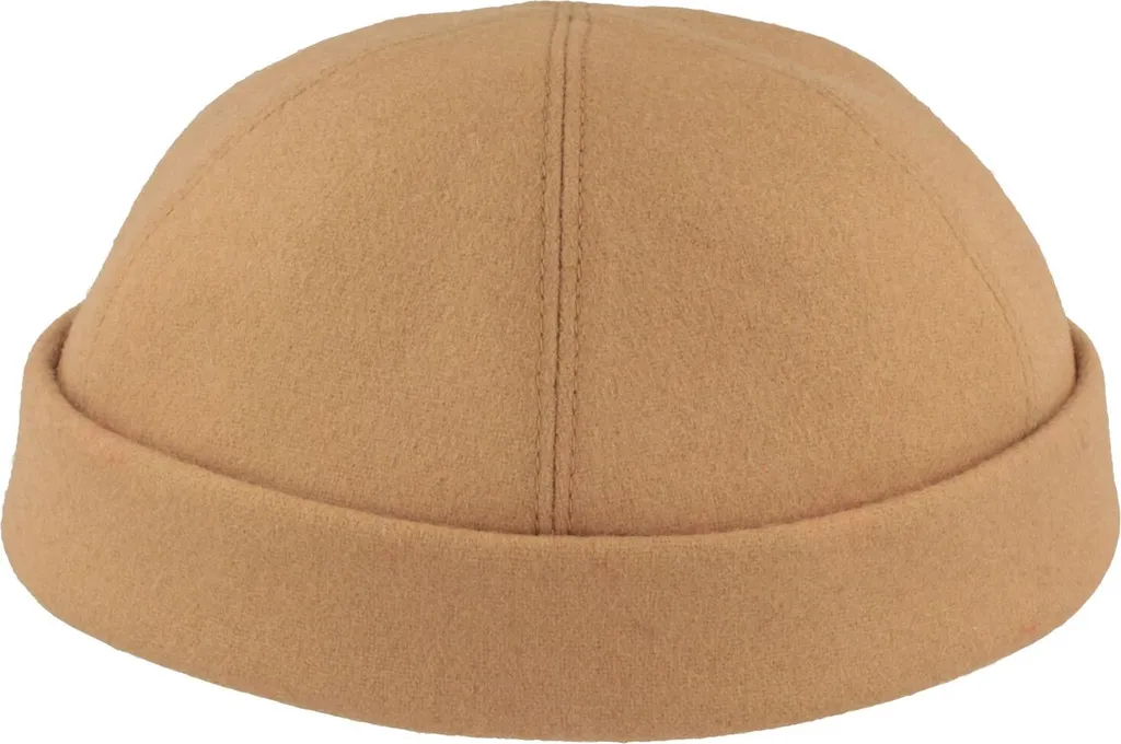 Berretto docker artigianale senza tesa Bullani in lana vergine