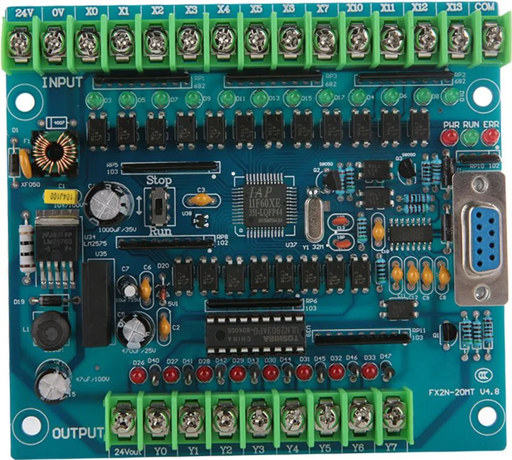 Automate Programmable Industriel 24V FX2N-20MT à Sorties Transistors 0.5A - 9