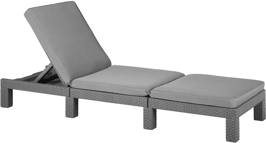 Allibert Daytona Bain de soleil Gris : idéal pour piscine et terrasse zen