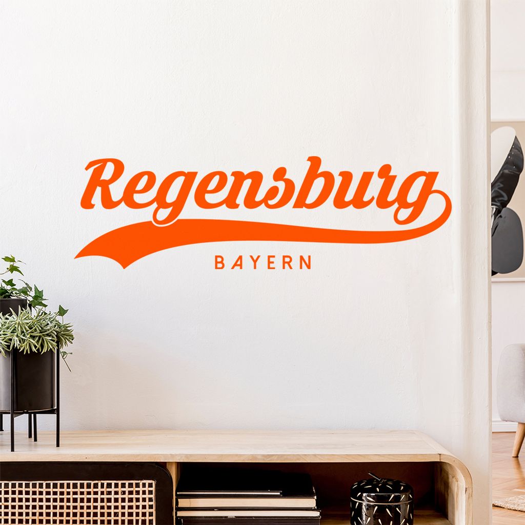 Regensburg Bayern Wandtattoo Wandaufkleber Wall Sticker - Dekoration, Küche, Wohnzimmer, Schlafzimmer, Badezimmer