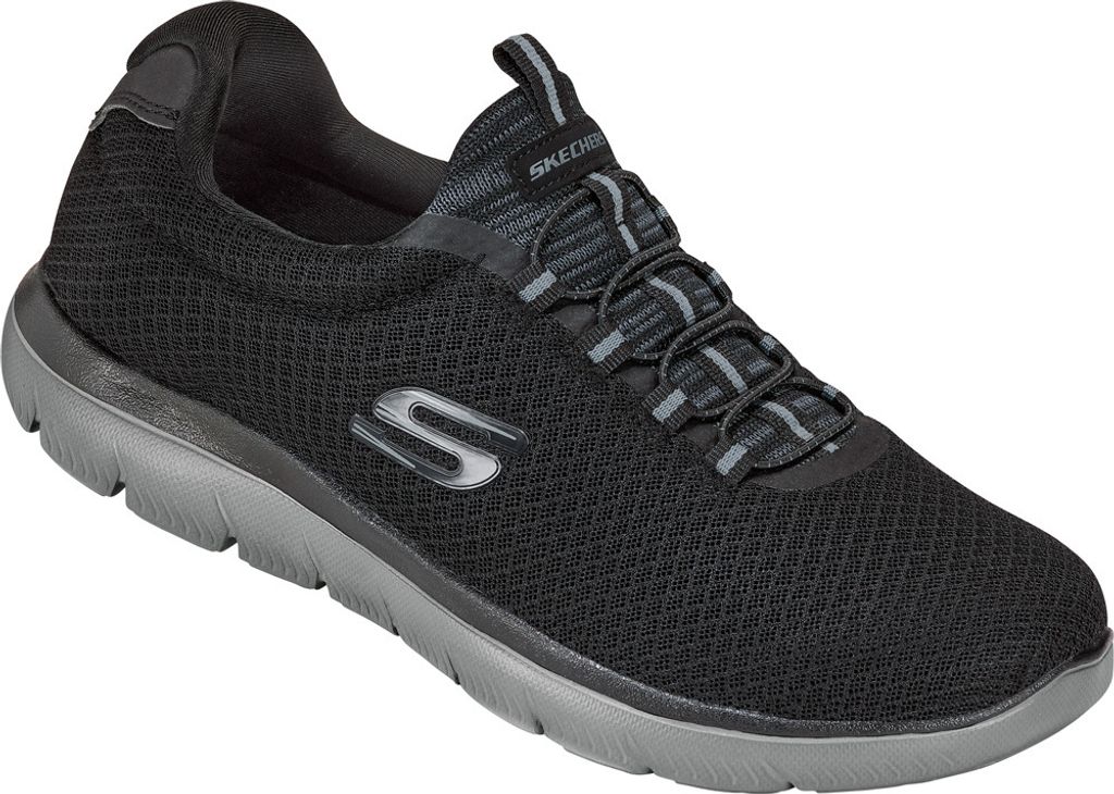 Skechers Herren Textilslipper, mit weicher Memory-Foam-Innensohle