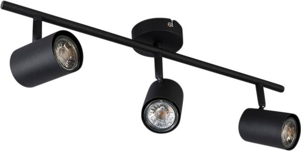 Qazqa Smart led Verstellbarer Deckenstrahler, Deckenspot - Jeana - Schwarz , inkl. 4.7W LED-Lampe, 2700K - 6000K, dimmbar, 53cm, 3-flammig, Ideal a...