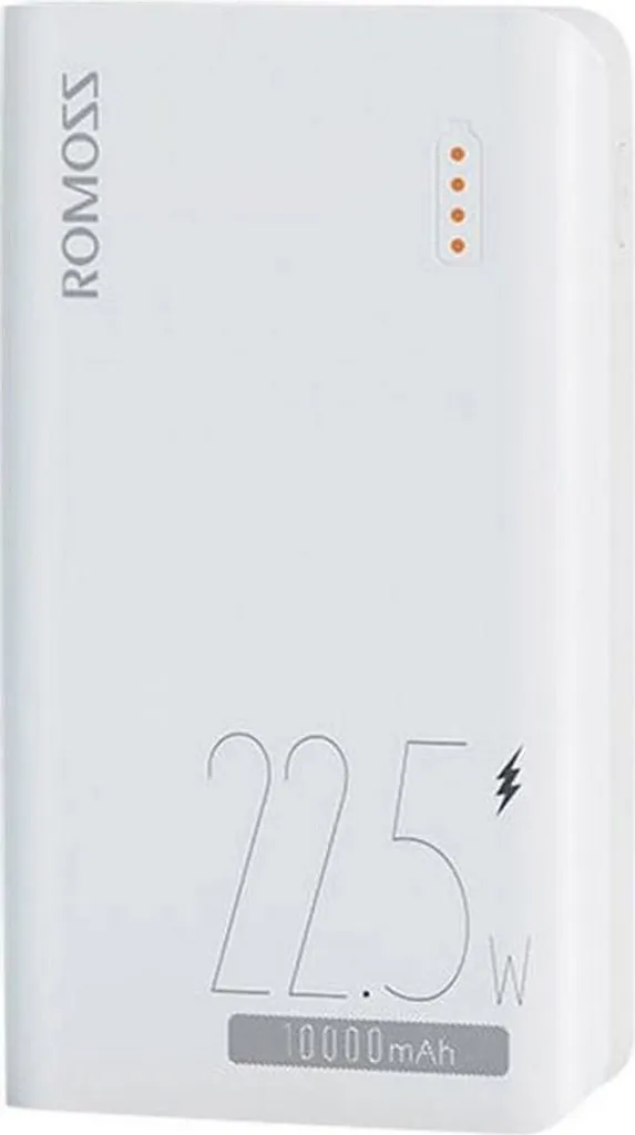 Batterie externe rapide 22.5W Romoss SENSE4SF 10000mAh compacte blanche