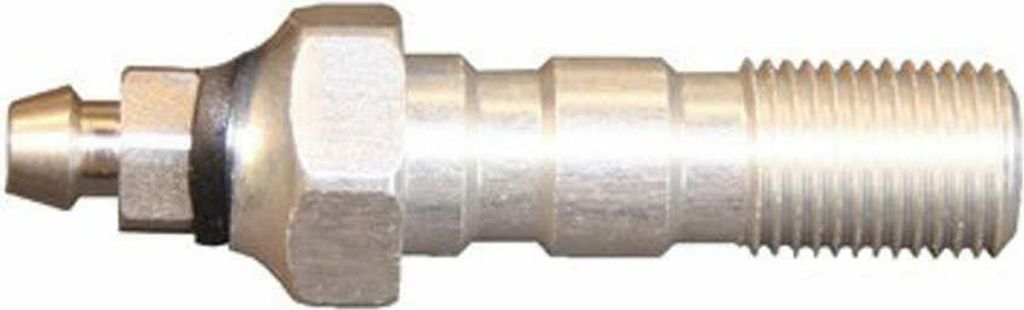 MATTHIES Doppel-M10x1 Banjo-Schraube silber Aluminium mit Entlüftungsanschluss
