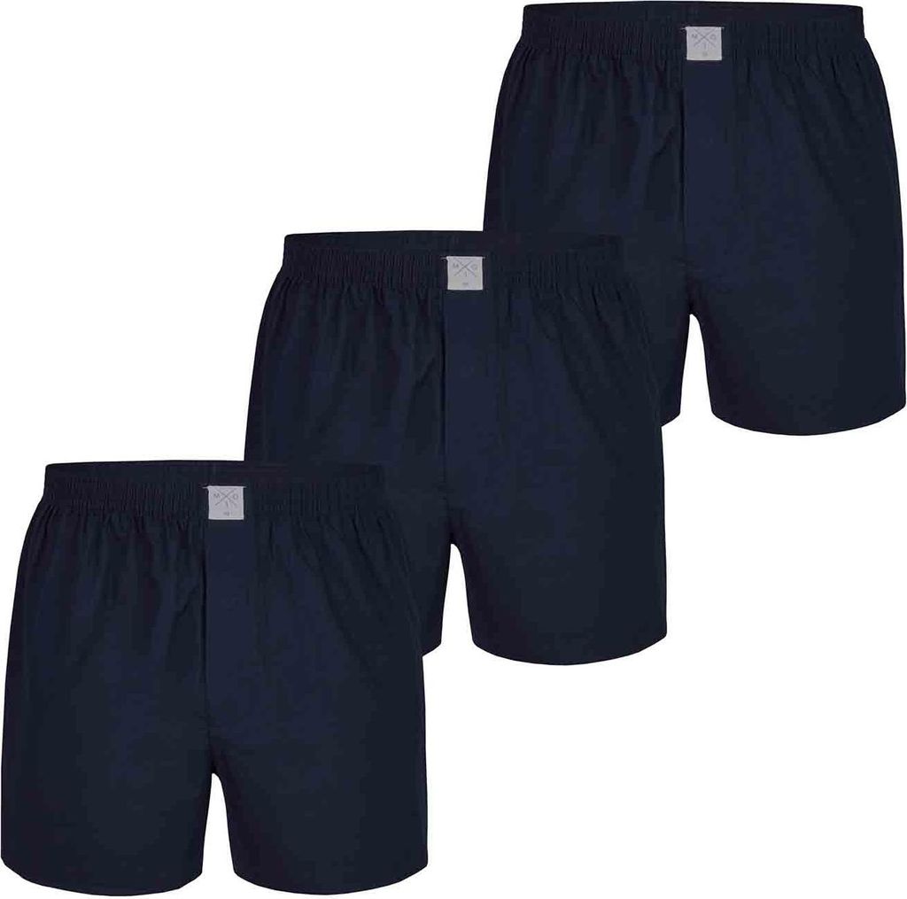MG-1 Herren Boxer 3-Pack Classics - Uni Navy - Größe S