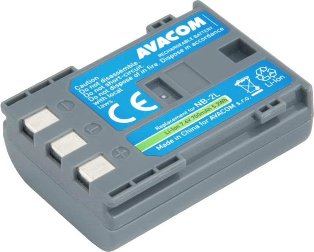 Canon NB-2LH Li-Ion 7,4V 700mAh 5,2Wh Immagine del prodotto 