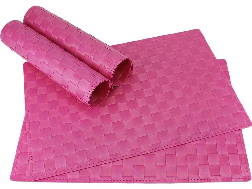 Tischset MODERN pink 4er Tischunterlage als Tischdeko Produktbild 
