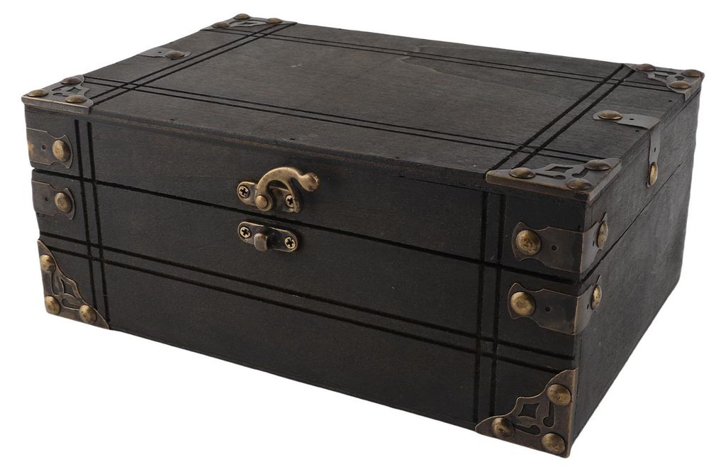 Vintage-Aufbewahrungsbehälter, zarte, elegante Erinnerungsbox aus Holz für Schmuck, Geschenke, Basteln, Graubraun, ohne Schloss
