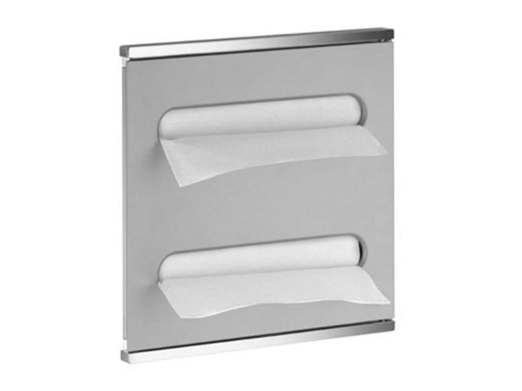 Keuco Plan Integral Modul Waschtisch 2 326 x 325 x 143 mm links mit Papiertuchspendern - verchromt/Aluminium lackiert - 44985011701
