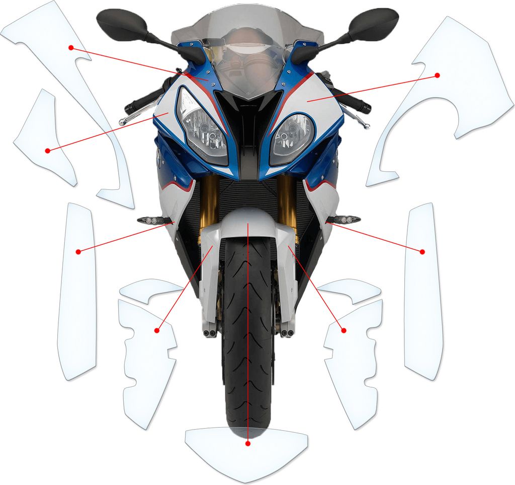 Lackschutzfolie Steinschlagschutz passend für BMW S1000RR 2015-2018