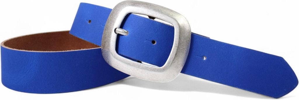 FRONHOFER Damengürtel 4 cm, große Schnalle in altsilbern, echt Leder Gürtel