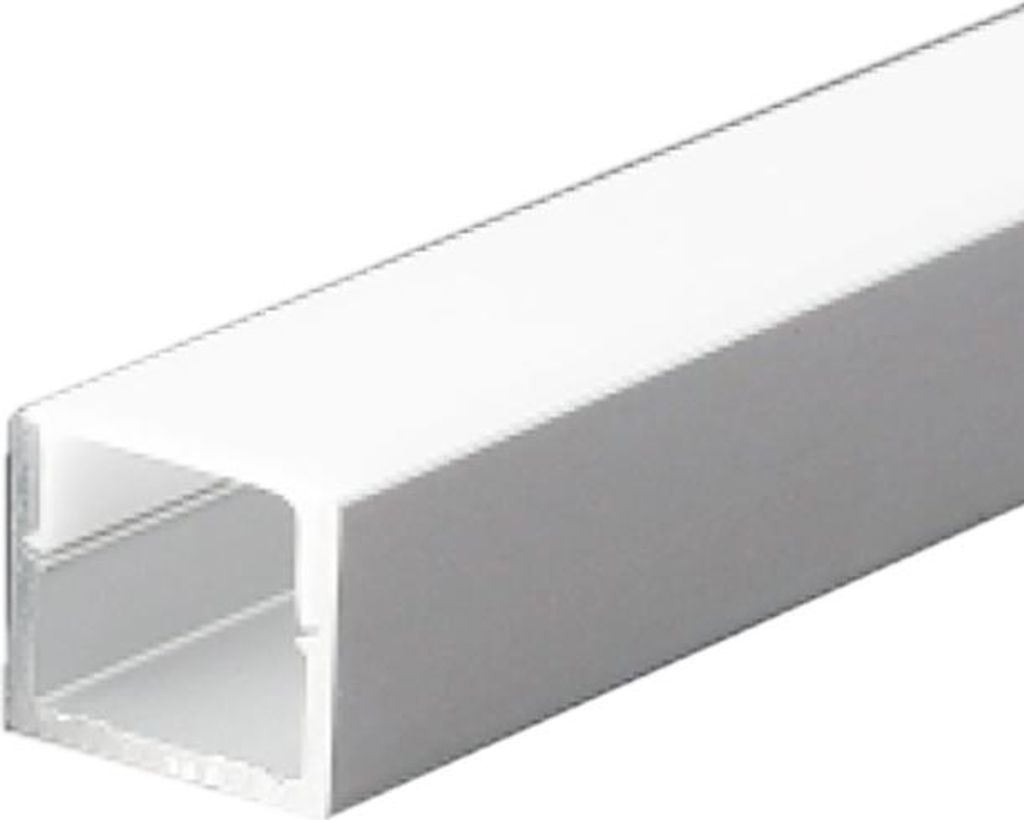 2m Aluprofil Schiene Kanal System für LED Streifen Akustikpanel mit Milchglas Abdeckungen 10 mm Profil A-1