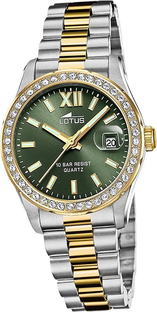 Lotus Edelstahl Damen Uhr Armbanduhr silber gold Luxus Elegant Classic D2UL18978/2