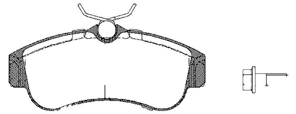 Bremsbelagsatz Scheiben 17,5 mm TRISCAN für u.a. NISSAN PRIMERA