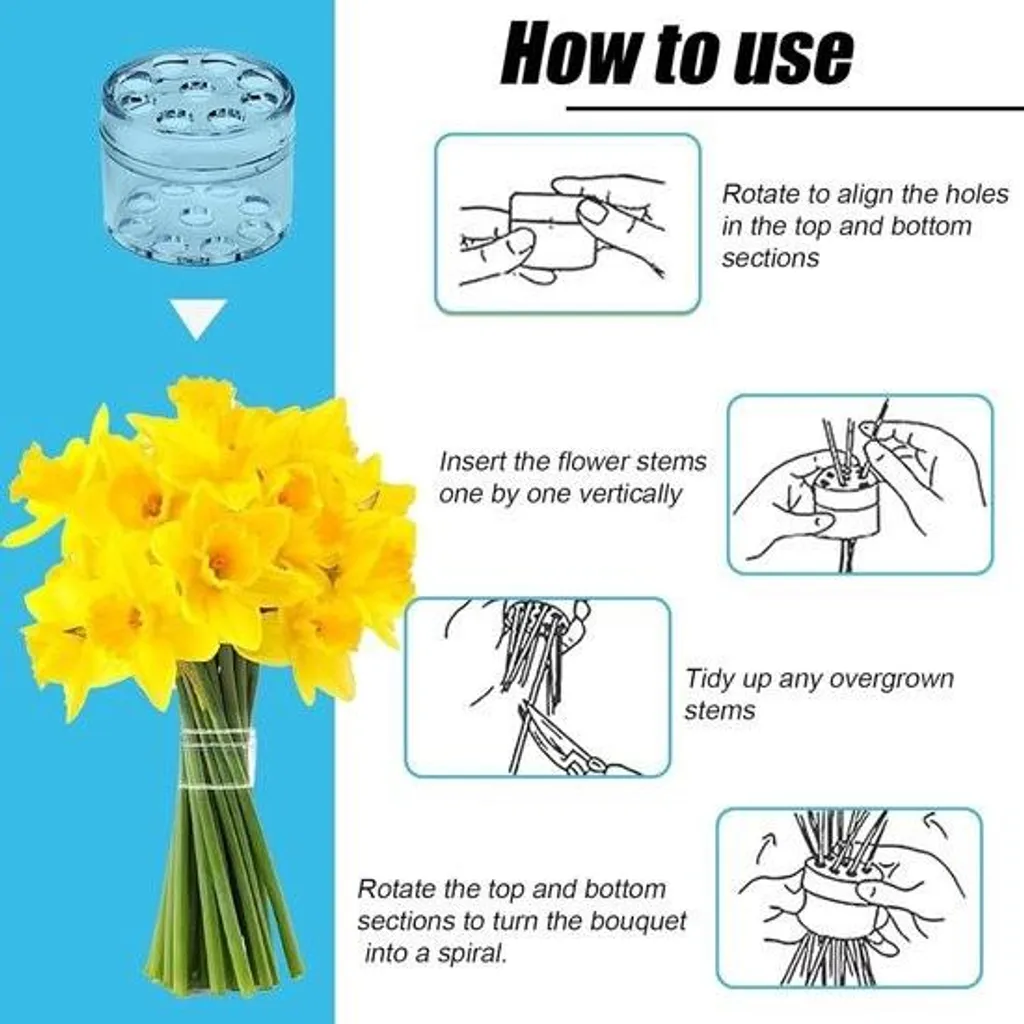 Support fleurs spirale pour Ikebana - Réussir vos compositions florales DIY - 2