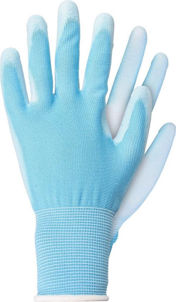 Arbeitshandschuhe helles Polyester blau L Talen Tools