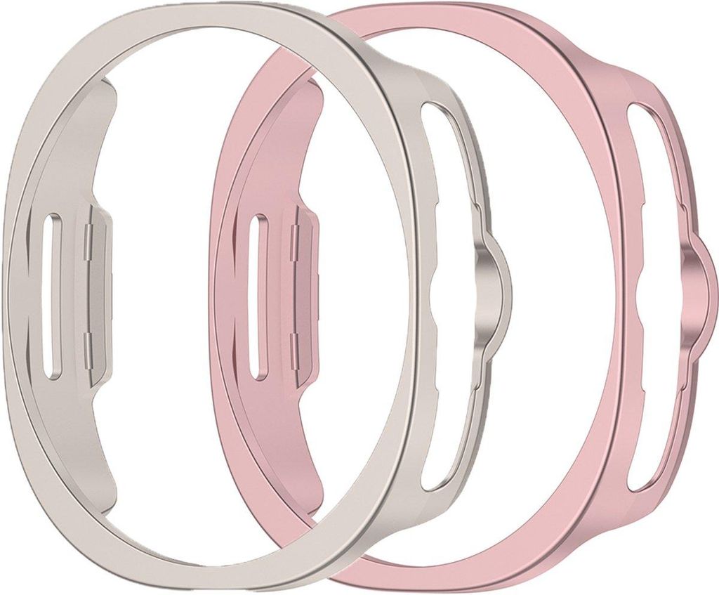 Stravo 2er-Pack Schutzhülle für Samsung Galaxy Watch 8 Classic (46 mm) – Halb-Case ohne Glas, stoßfest – Pink & Starlight