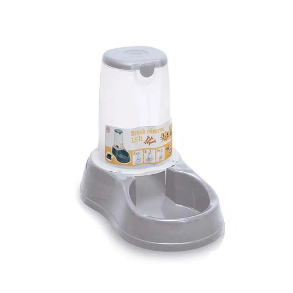 Ciotola Cane Zolux 1,5 kg Grigio Antiscivolo | Ciotola Inox Resistente
