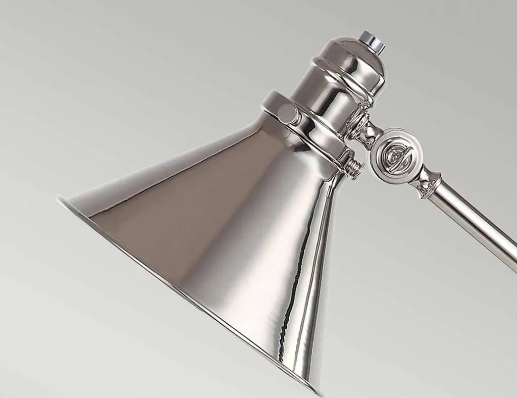 Lampe Provence Elstead Nickel Poli - Éclairage de bureau ajustable 59cm - 8