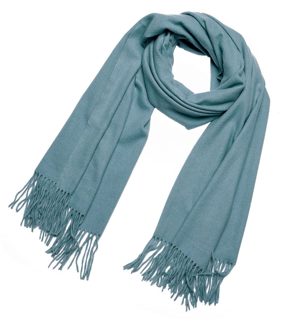 DonDon Damen Winter-Schal groß und flauschig 200 x 70 cm - Ozeanblau