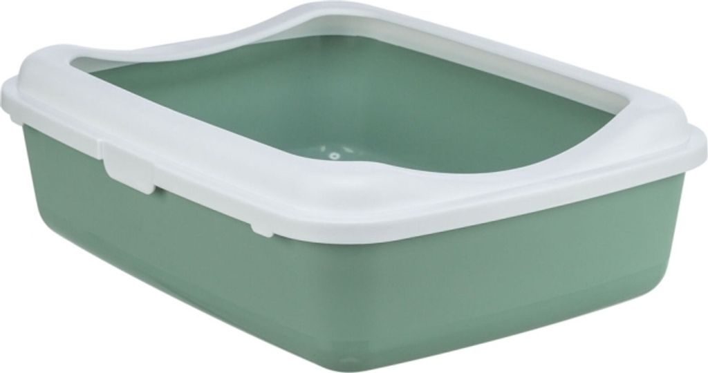 Trixie Katzentoilette Classic mit Rand - dunkelgrau/weiß Produktbild 7