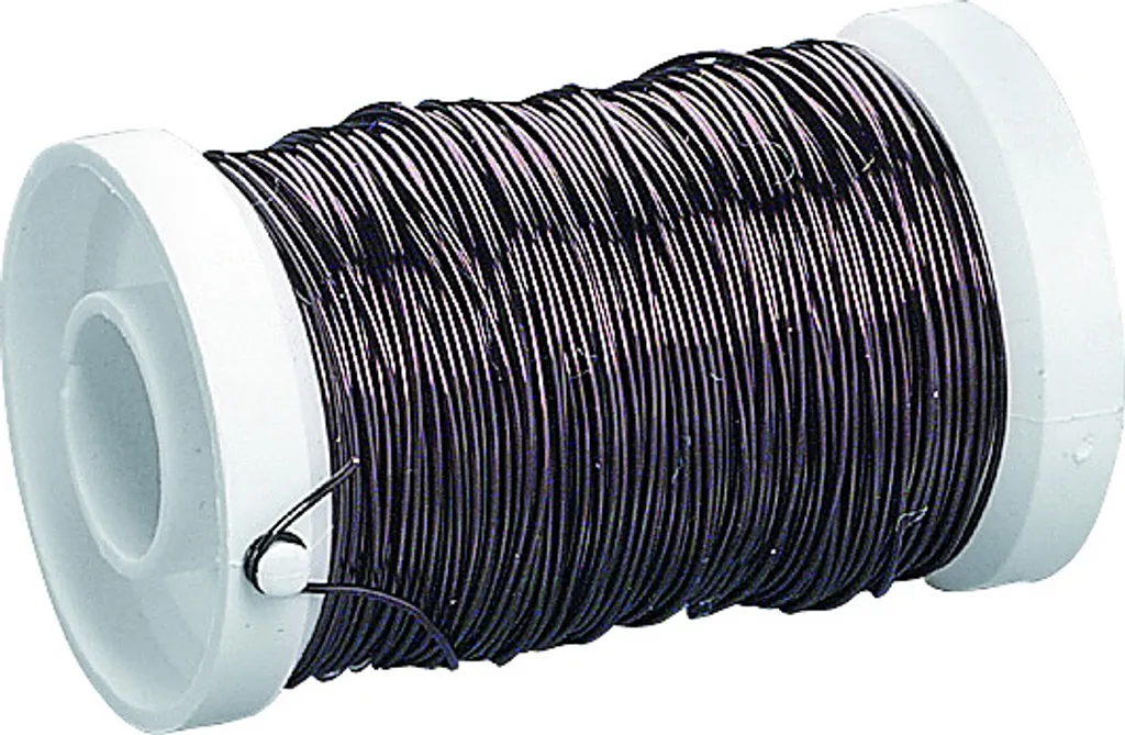 Fil de fer noir pour loisirs créatifs et DIY - 5 Bobines 0,5mm Knorr