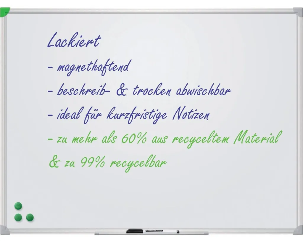 Tableau blanc de bureau FRANKEN 60x45 cm pour prise de notes U-Act!