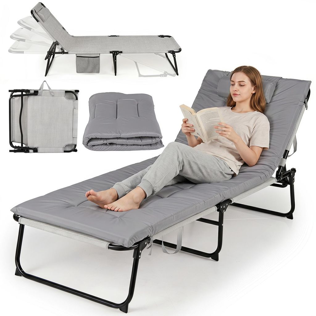 TRANSAT GARDEN COSTWAY, pliable, avec coussin, poche Image du produit 