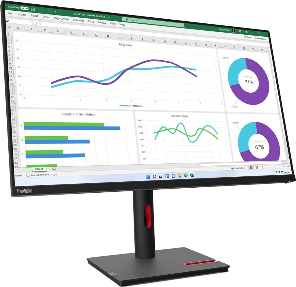 Lenovo ThinkVision T32 Écran Idéal pour Télétravail et Multitâche - 5