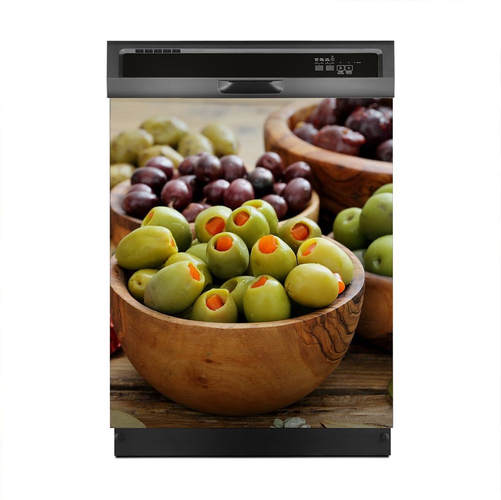 Aufkleber sticker 60x70 cm Dekorative folie Spülmaschine - Oliven Motive