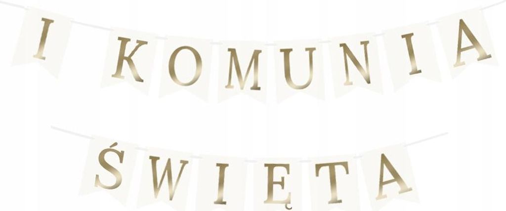 Banner zur Heiligen Kommunion. Gold, 1 Satz.