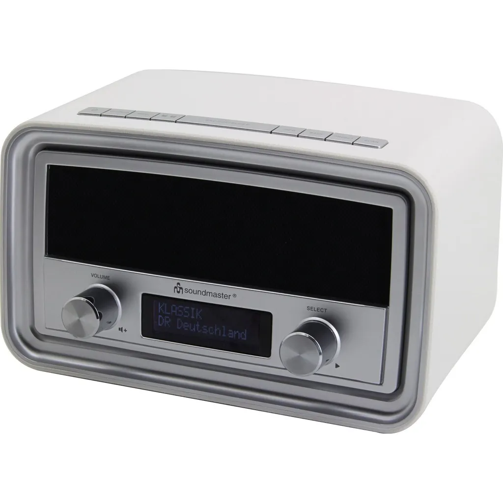 Horloge radio réveil Soundmaster UR190WE blanc : finis les retards