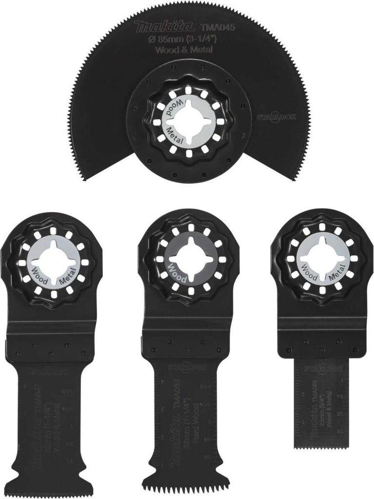 Makita B-67480, Klingenset, Schwarz, Bimetallisch, 4 Produktbild 