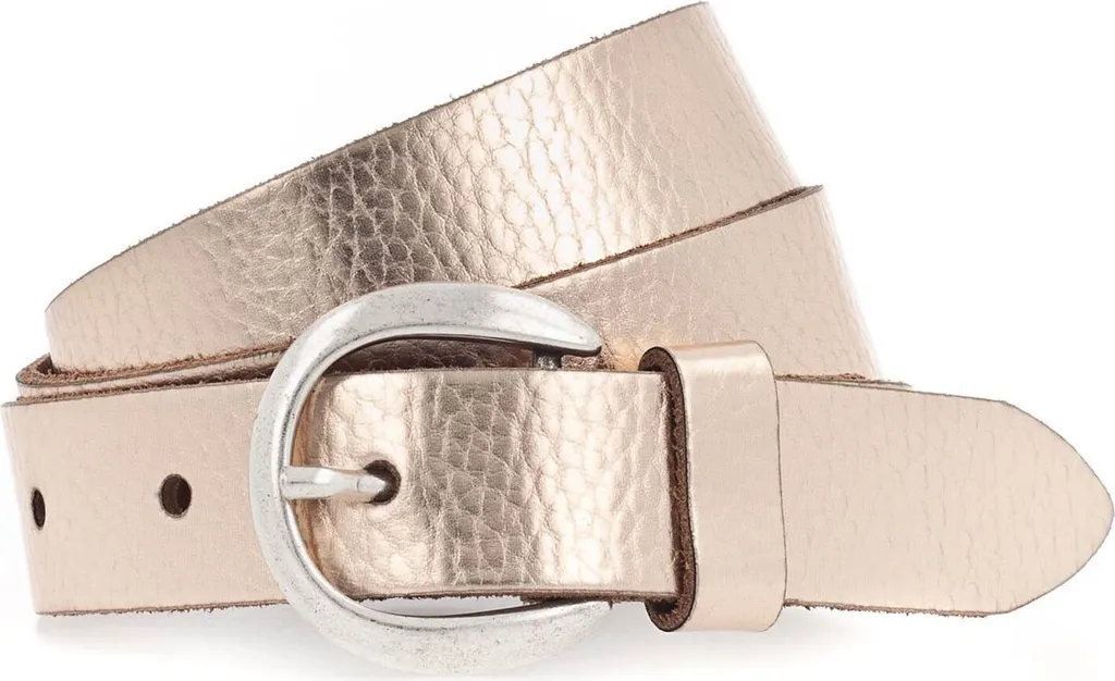 Cintura Vanzetti Pelle 25mm Oro Rosa W75 - Eleganza Artigianale Donna