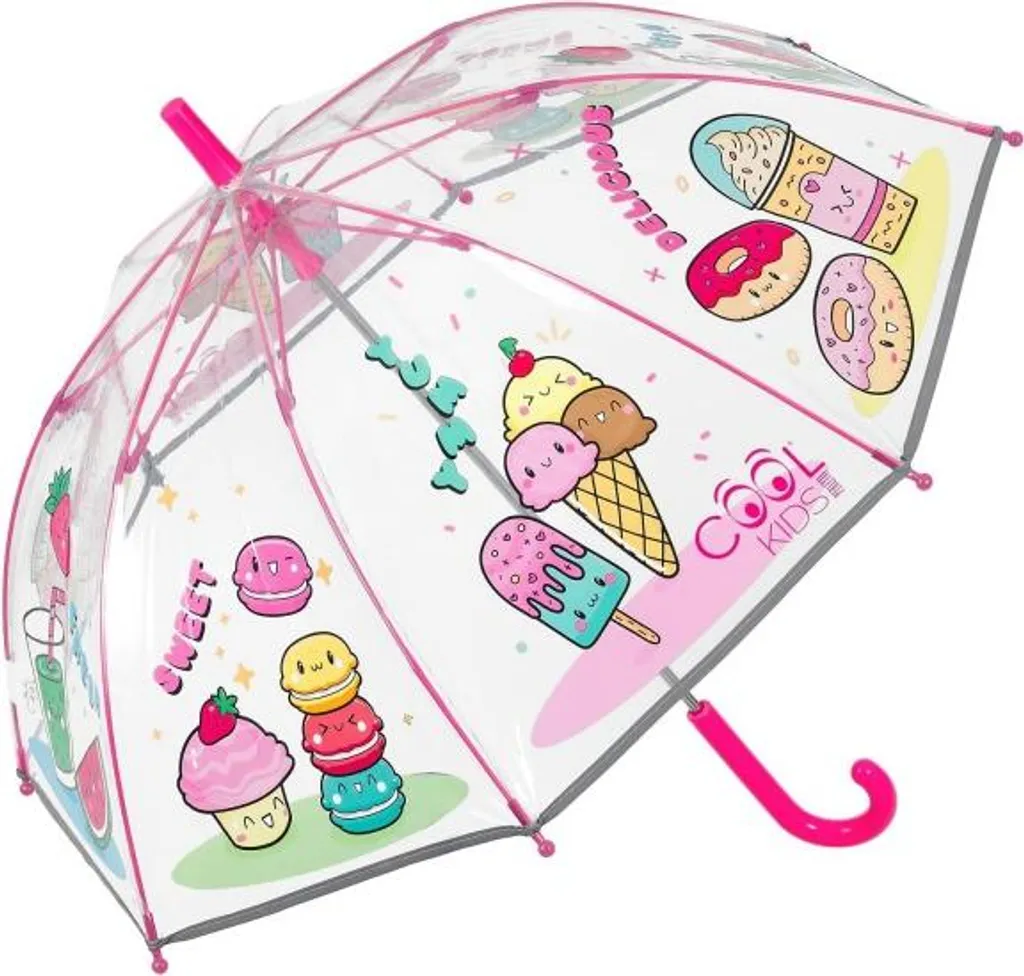 Perletti Cool Kids Gelati: Ombrello Trasparente Riflettente 15656
