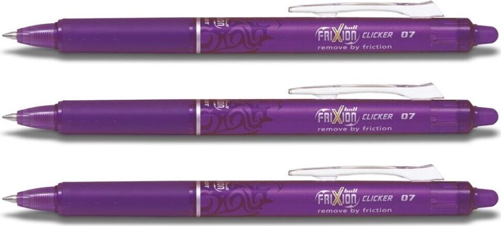 Pilot Frixion Clicker 0.7 Tintenroller 3er-Set violett